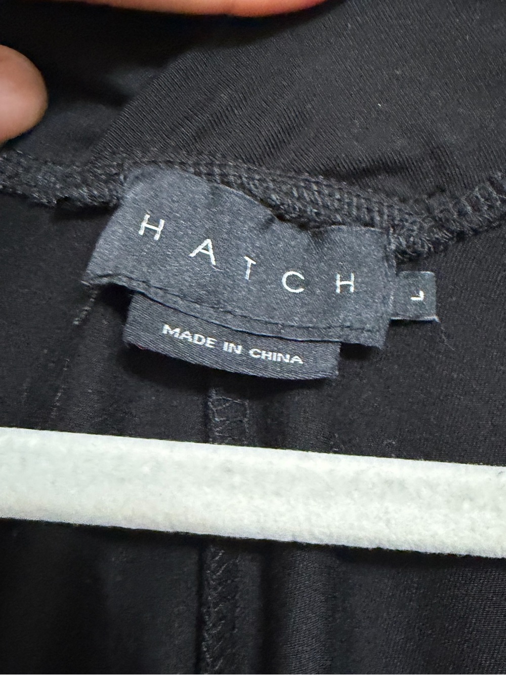 Hatch The Visitor Top Tencel Stretchy Long Sleeve Black Large - Picture 6 of 9